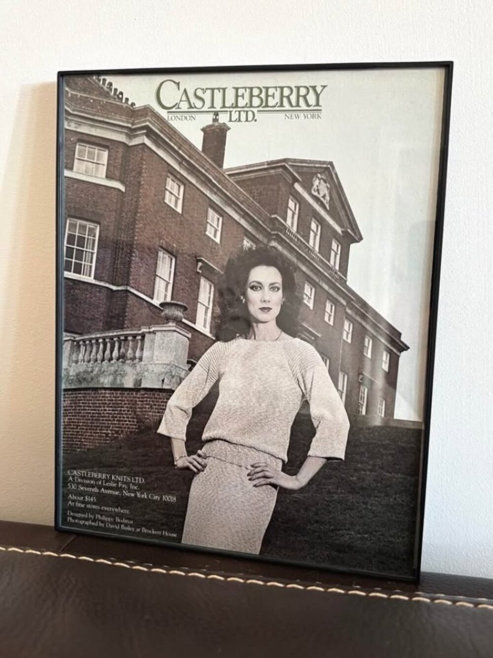 Vintage 1970s Castelberry Knits LTD Fashion Ad -framed advertisement